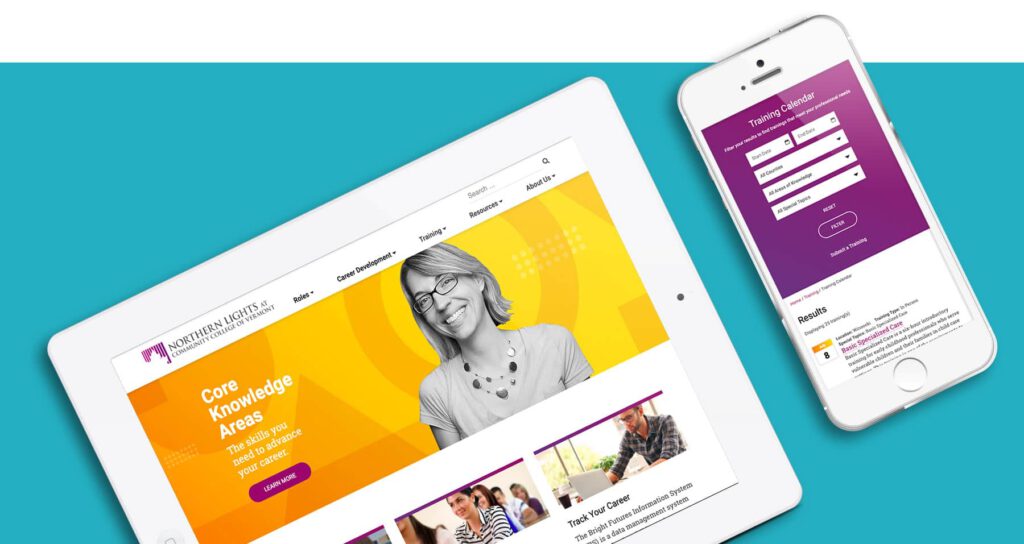 Vermont Web Design and Development Company Northern Lights Website Design example - Vermont Web Design
