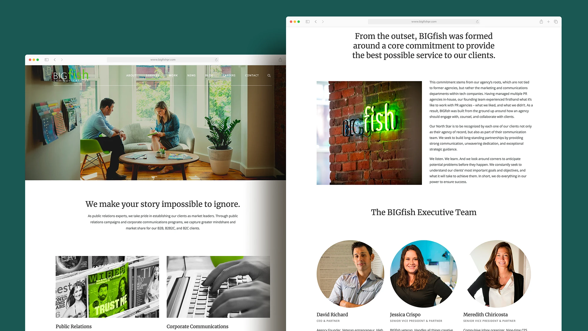 BIGfish Mobile Website Design