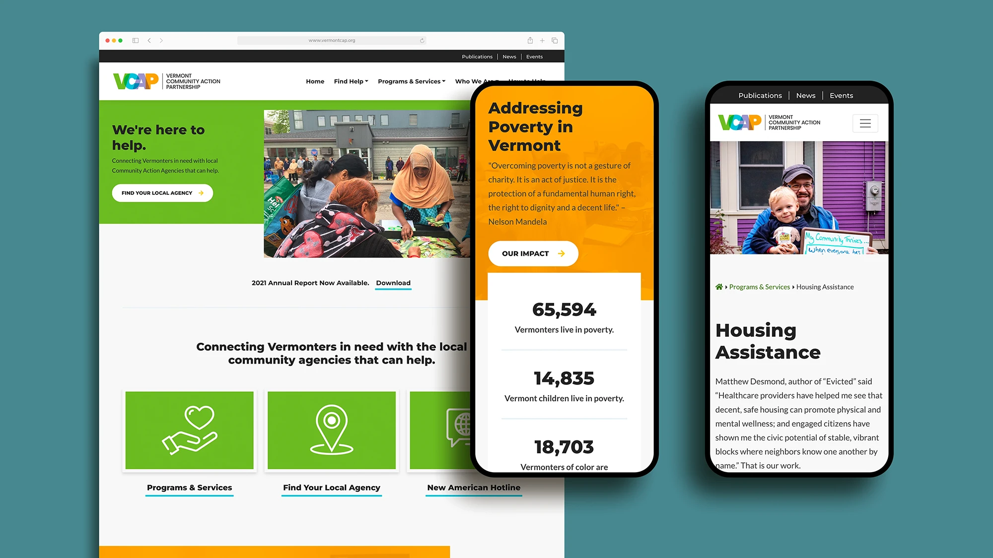 Vermont Community Action Partnership Web Design