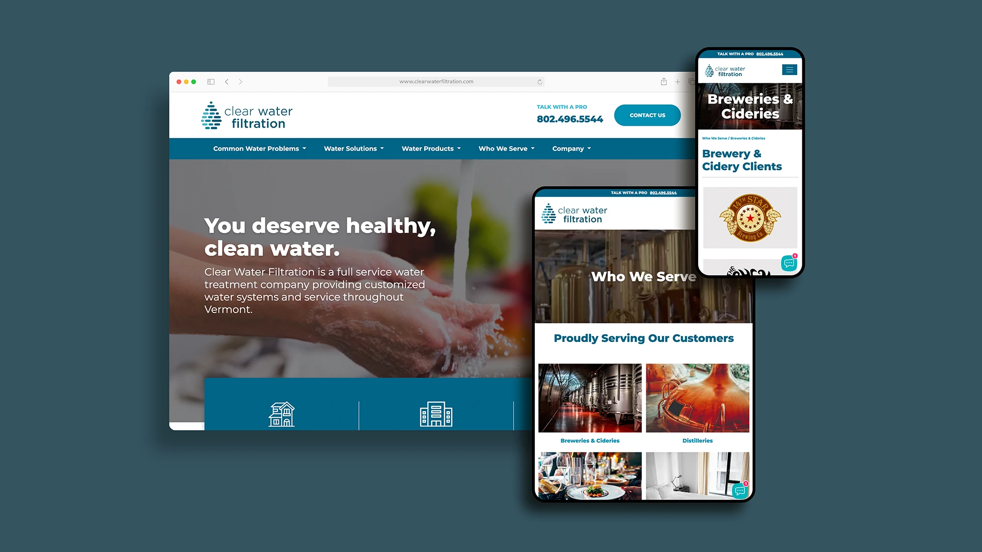 Clear Water Filtration Website
